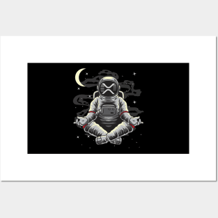 Astronaut Yoga Ripple XRP Coin To The Moon Crypto Token Cryptocurrency Wallet HODL Birthday Gift For Men Women Posters and Art